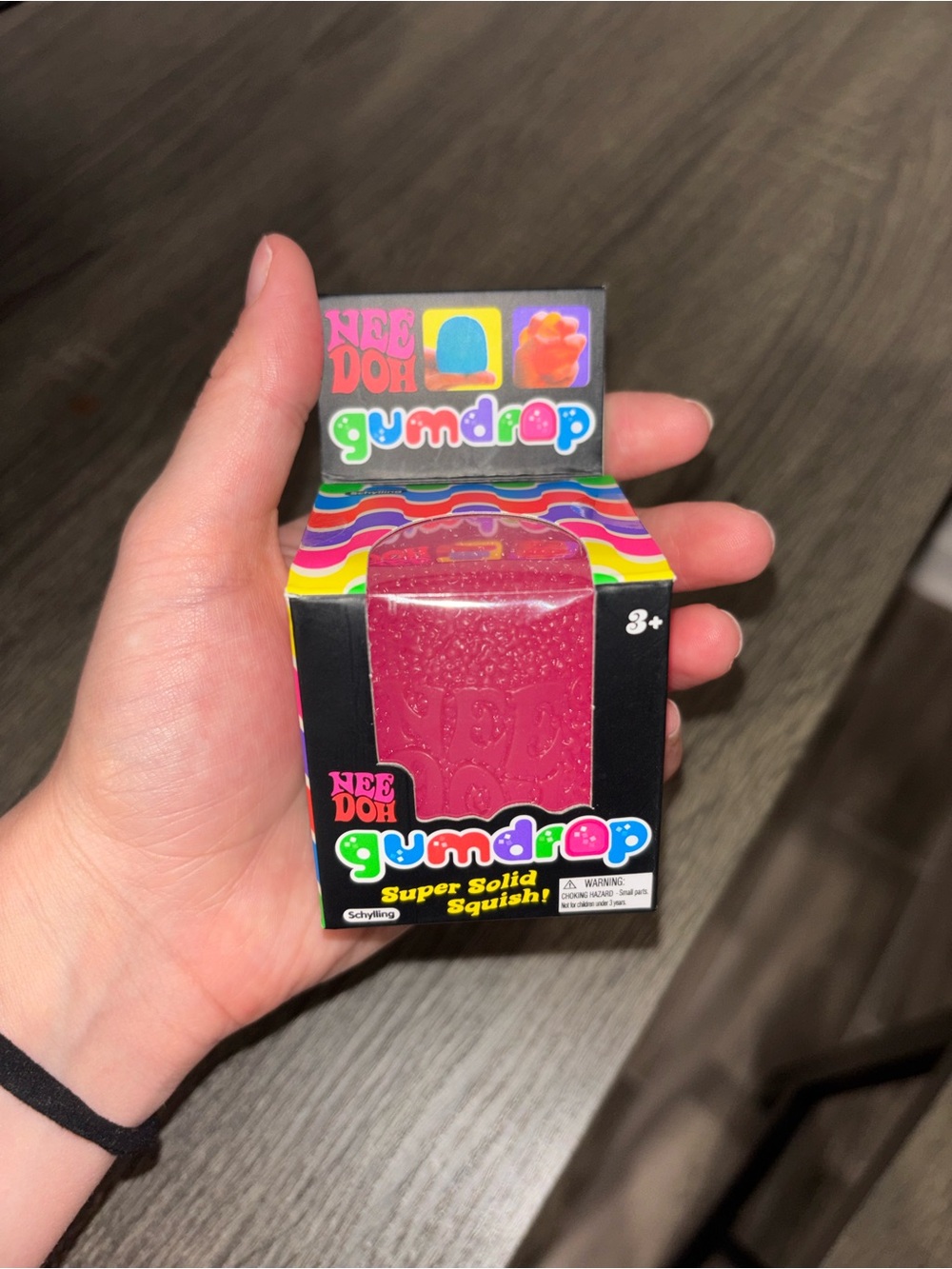 NeeDoh Gumdrop Super Solid Squish - Pink